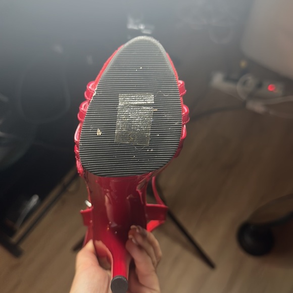 Red Pleaser Heels - Picture 3 of 3